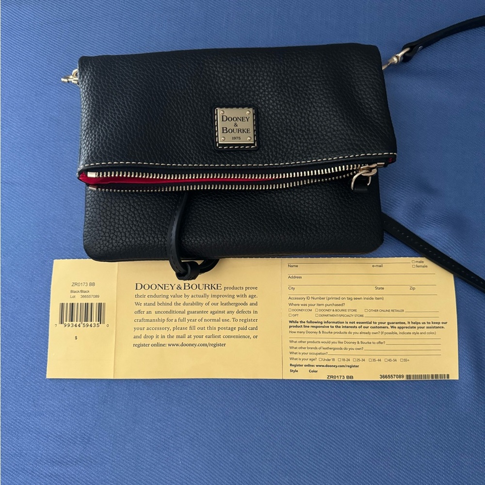 Dooney And Bourke Black Crossbody Bag Messenger